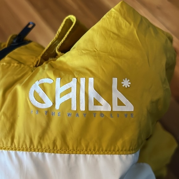 H&M chill tricolor removable hood windbreaker 6-8Y - Picture 5 of 7